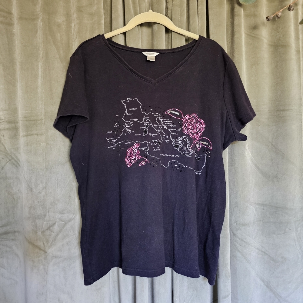 y2k Beaded Baby Doll Tee